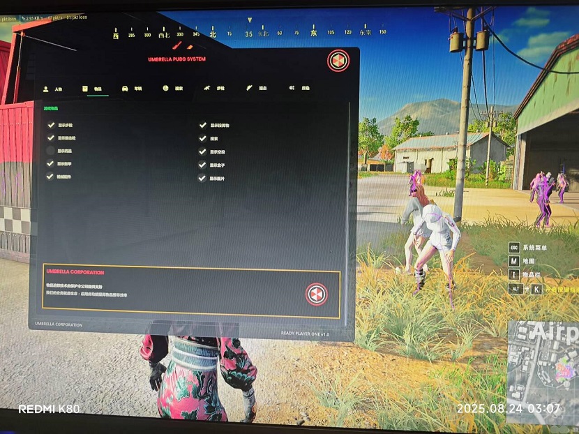 绝地求生UM辅助效果图