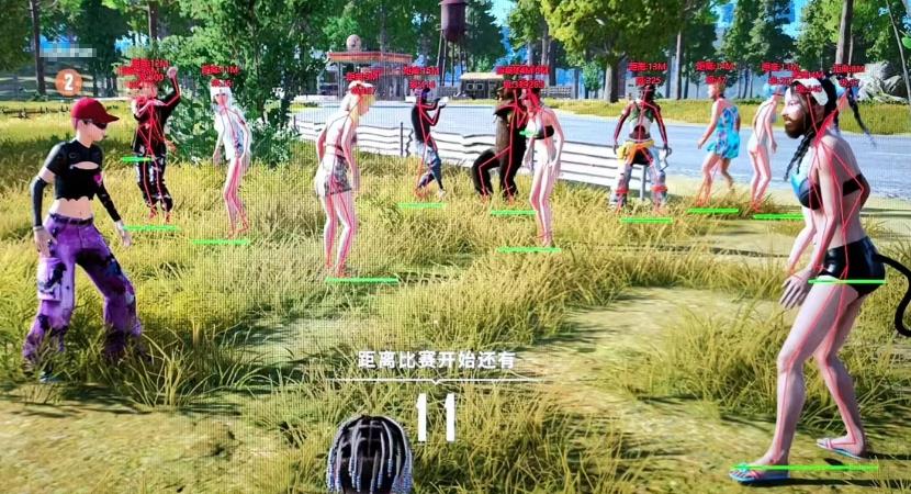 绝地求生JRVS辅助游戏内人物透视图